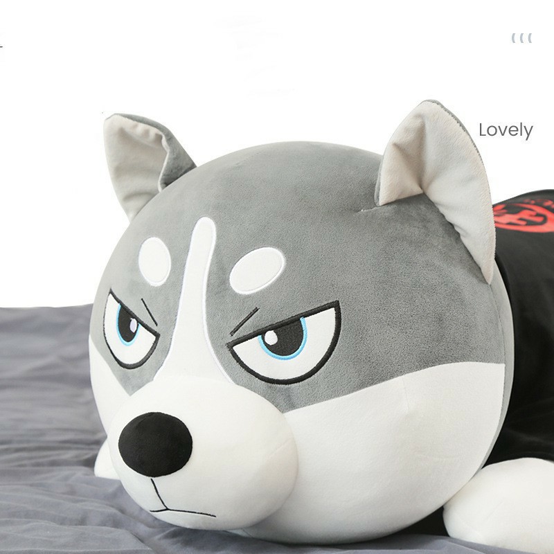 Gấu Bông Chó Husky  Siêu To  Co Dãn  Kích Thước 1m7 Gấu Bông Hama