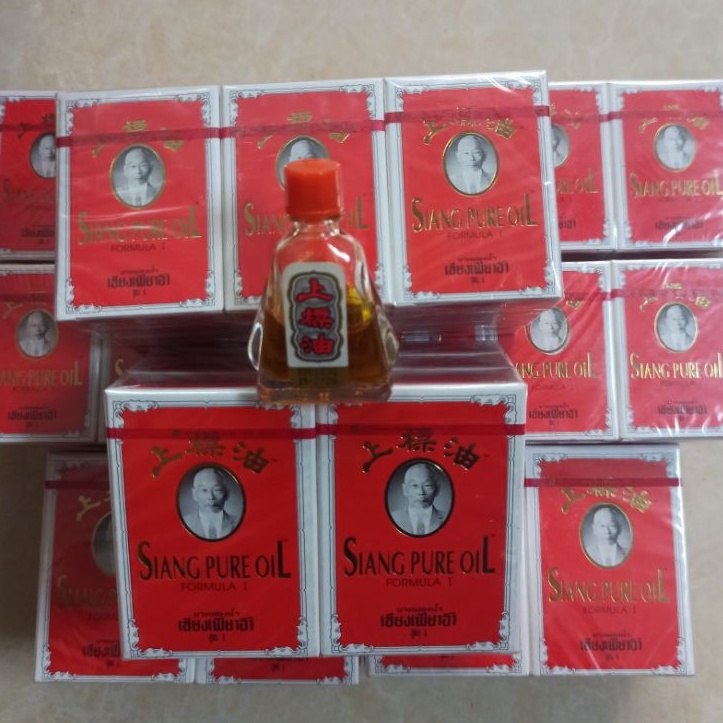 Lốc 12 Chai Dầu gió Thái Lan Siang Pure Oil 3cc/7cc