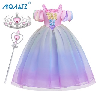 Đầm MQATZ hóa trang công chúa màu hồng xinh xắn cho bé gái 2-10 tuổi