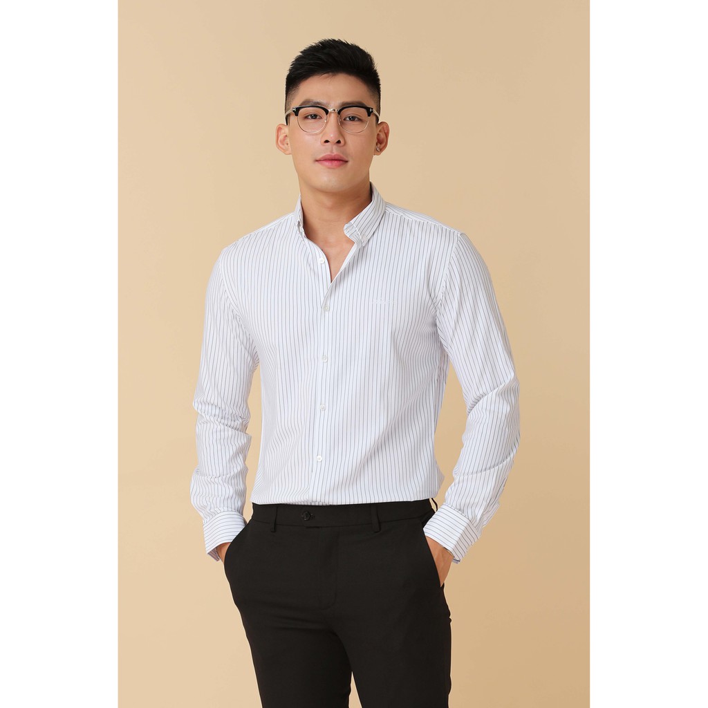 Áo Sơ Mi Nam Công Sở Tay Dài Họa Tiết Sọc AKUBA | 02A919 | BigBuy360 - bigbuy360.vn