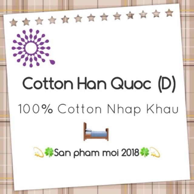 Bộ drap giường cotton Hàn Quốc