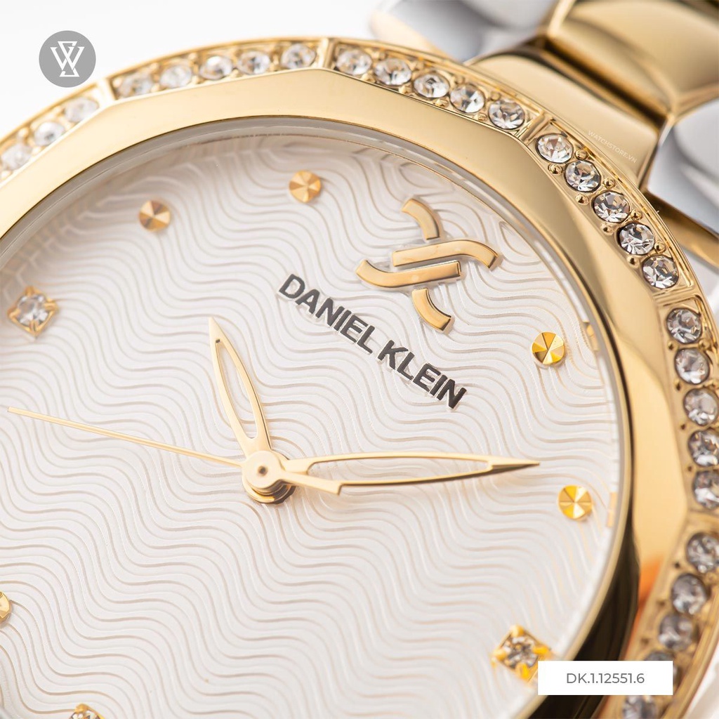 Đồng Hồ Quartz Nữ Daniel Klein Premium Ladies WATCHSTORE DK.1.12551.6 Mặt Kính Khoáng 35mm, Dây Kim Loại, Vỏ Thép