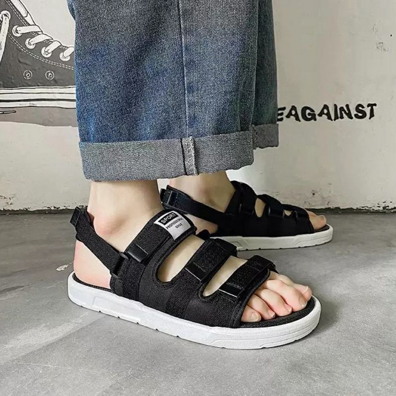 [HOT] Sandal quai ngang nam nữ chuẩn kiểu Hàn Quốc - quai sau tháo rời, lên chân cực đẹp