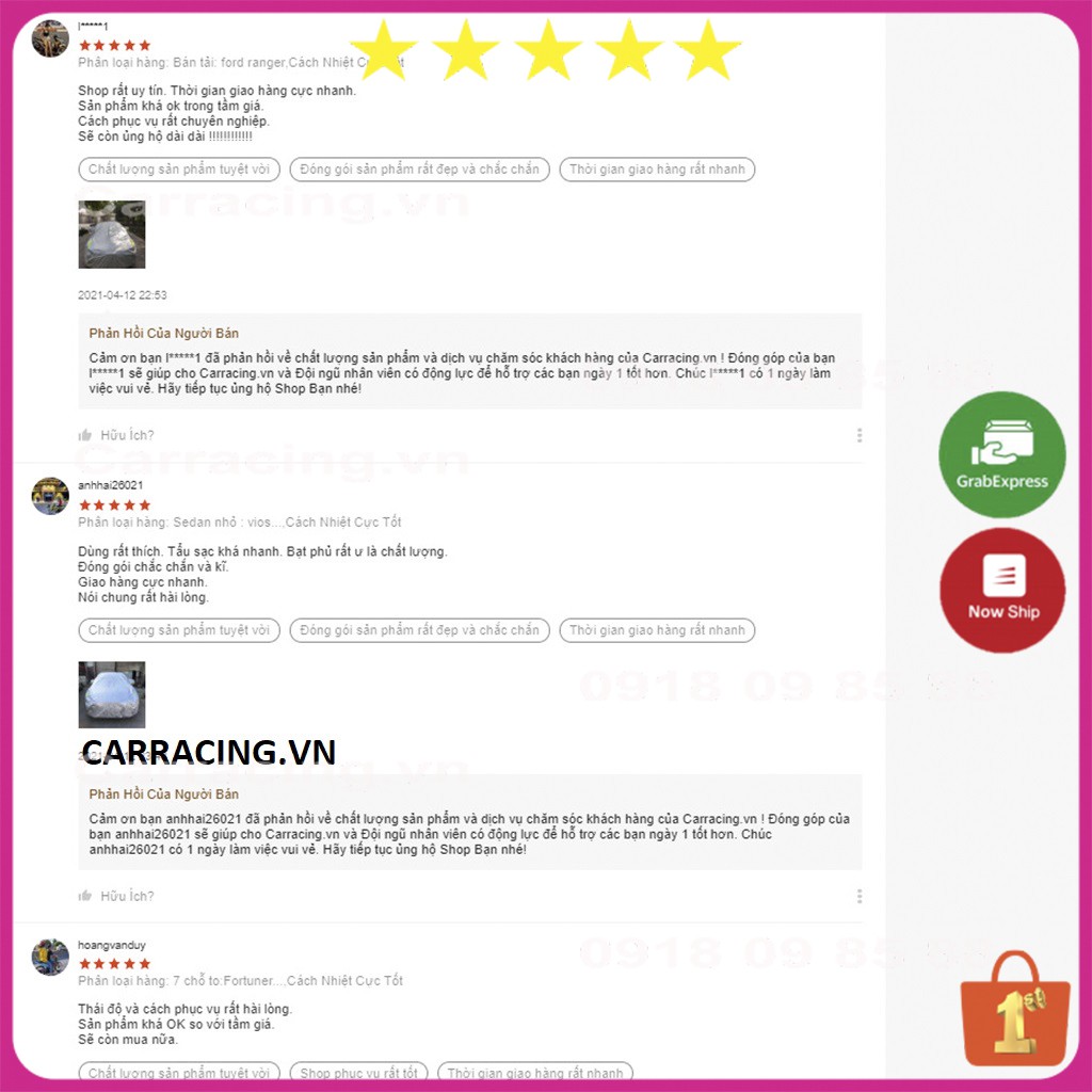 Bạt phủ ô tô CARRACING VA02 Bạt phủ xe ô tô 3 lớp cao cấp 🌦️chống nắng mưa bụi bẩn🌦️ 4 chỗ , 5 chỗ , 7 chỗ , bán tải | BigBuy360 - bigbuy360.vn