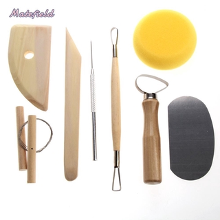 Bộ 8 dụng cụ làm gốm thủ công bằng thép không gỉ