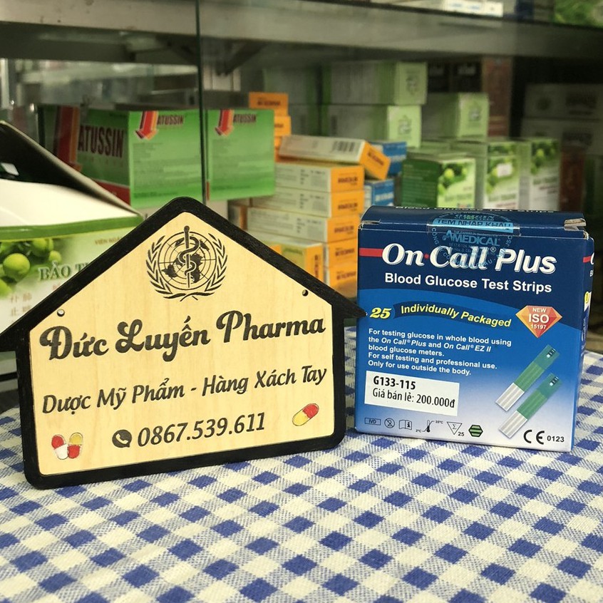 Que thử đường huyết Acon On-Call Plus - Hộp 25 Que