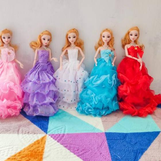 (Hàng Mới Về) Búp Bê Barbie 3d Mắt Bờ Mắt Phong Cách Hàn Quốc