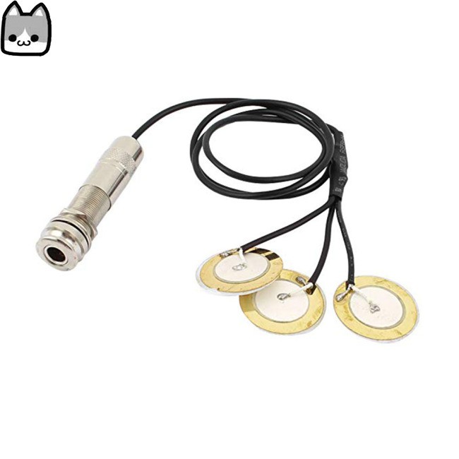 Musical Instruments Pickups Professional Piezo Contact Microphone Pickup Acoustic 3 in 1 for Guitar Violin Ukulele