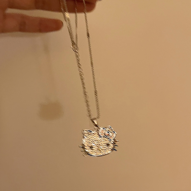 Hoạt Hình Vòng cổ Hello Kitty Đính Đá Sang Trọng