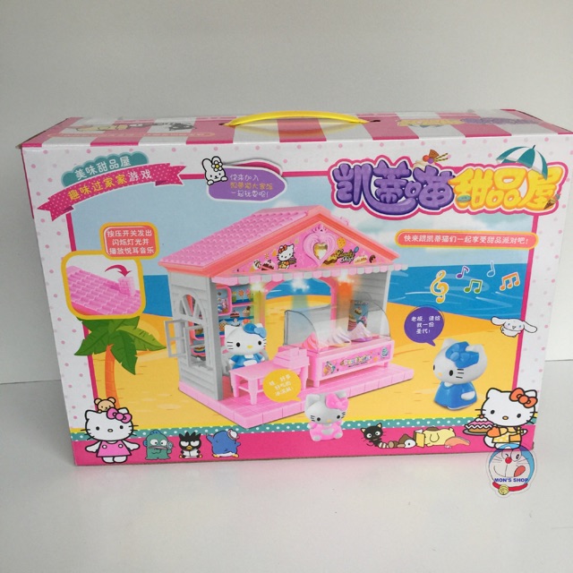 Cửa hàng bán kem gia đình Hellokitty có đèn, nhạc