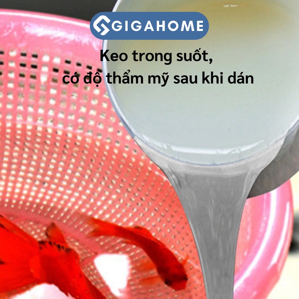 Keo Chống Thấm Trong Suốt Chống Rò Rỉ Mái Nhà, Tường Ngoài GIGAHOME Cao Cấp 9086