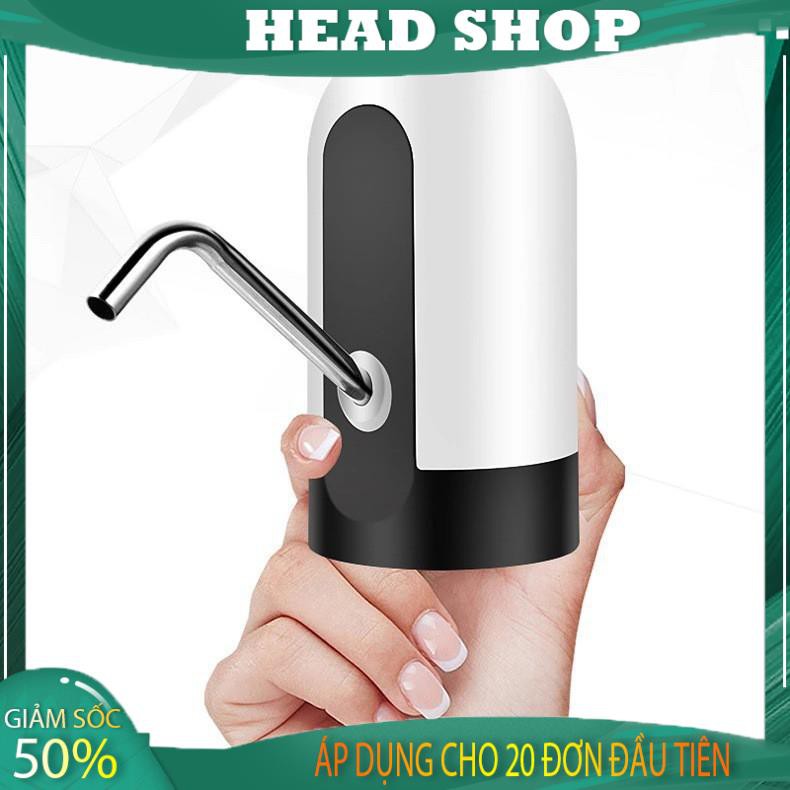 Vòi bơm hút bình nước tự động LC-012 máy bơm nước có sạc USB HEAD SHOP