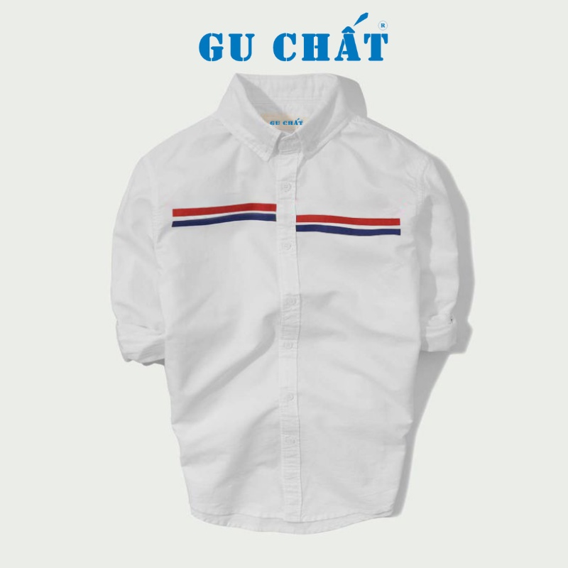 Áo Sơ Mi Trắng Dài Tay Nam GU CHẤT, Chất Vải Oxford Cao Cấp, Phom Áo Chuẩn Phong Cách Hàn Quốc - GUSM34