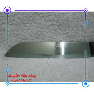 Dao thái inox cán đen 30cm