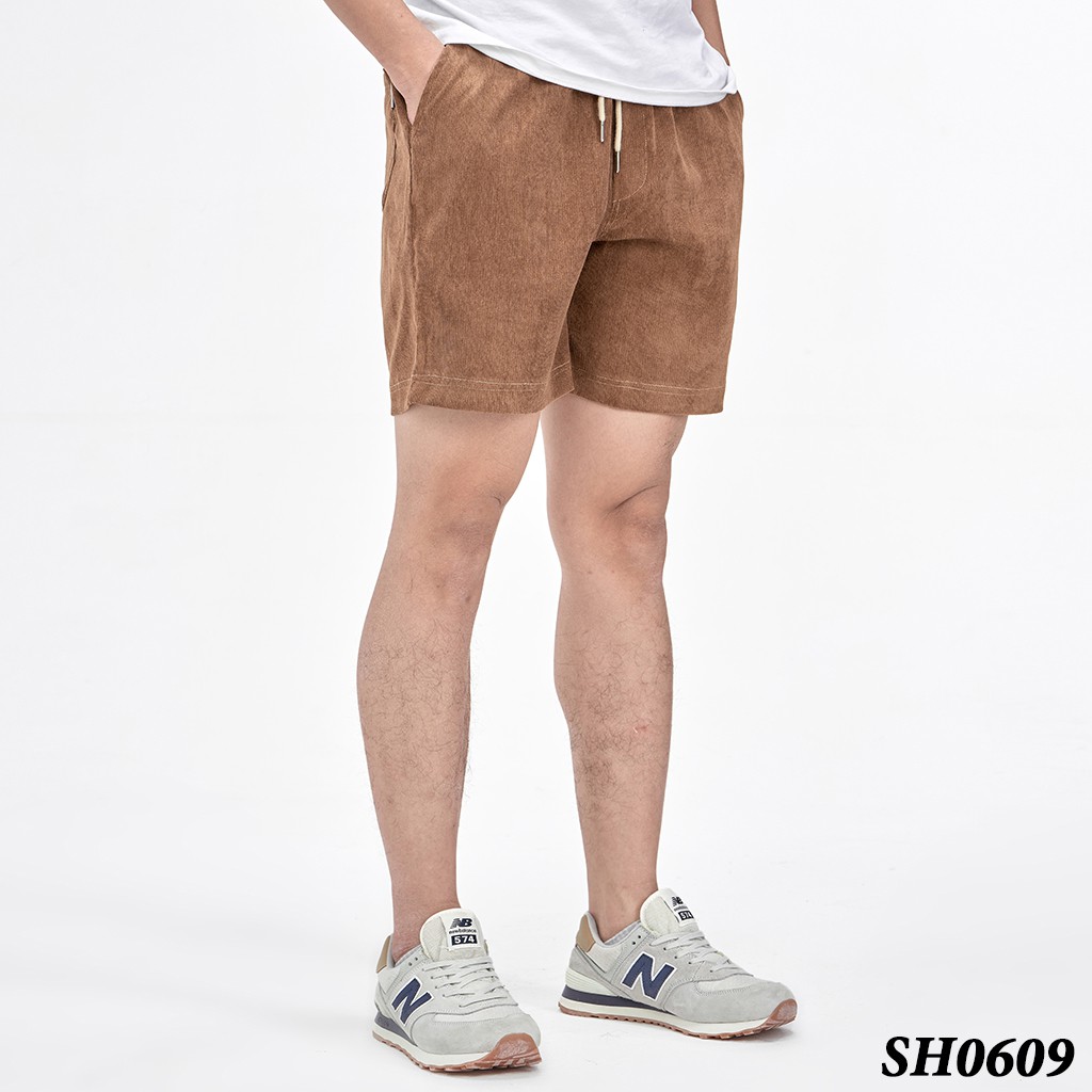 Quần Short Nam ROUGH Dáng Cộc, Chất Nhung Tăm Trẻ Trung, Cá Tính | BigBuy360 - bigbuy360.vn