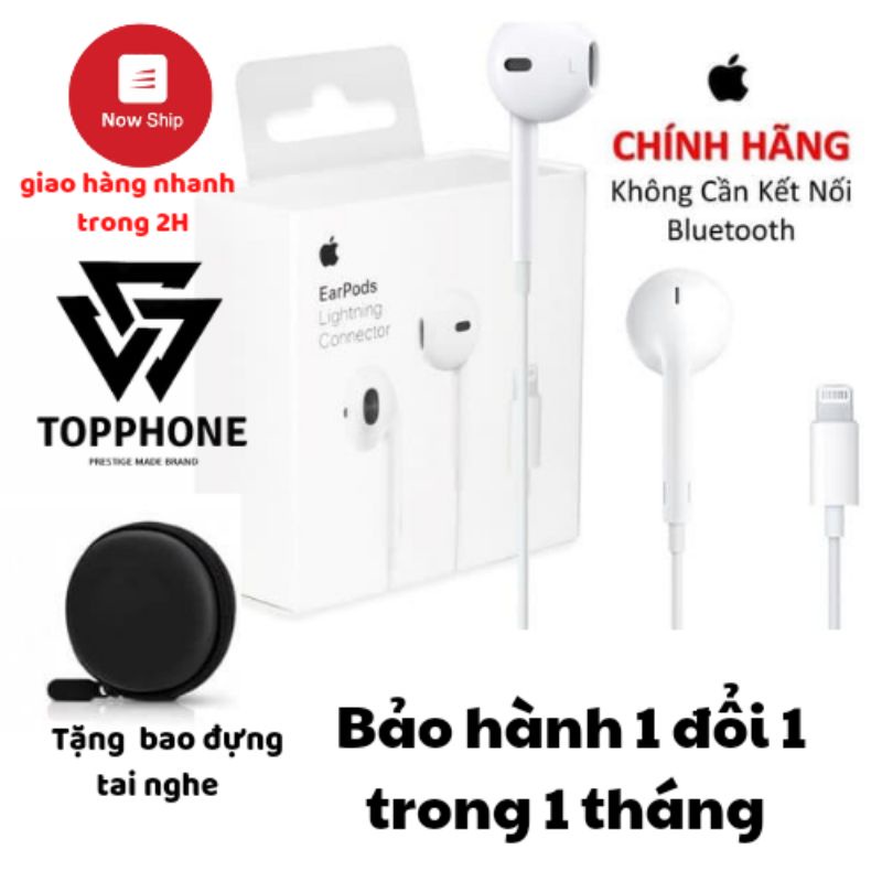 [MÃ GIẢM  PHUPKTP GIẢM 5% ,10k ]  TAI NGHE IPHONE KHÔNG CẦN KẾT NỐI BLUTOOTH IPHONE 7P 8,X,11,12  LIGHTNING CHÍNH HÃNG