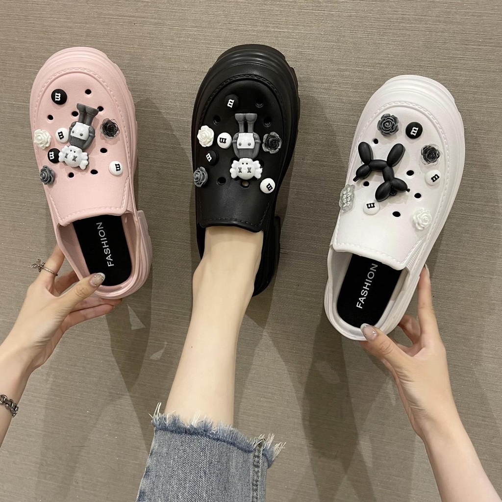 Dép Sục Dép Fashion Đế độn tăng chiều cao chất eva siêu nhẹ