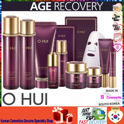 [OHUI]💝Premium THƯƠNG HIỆU HÀN QUỐC💝AGE RECOVERY essential wrinkle cut Ampoule Treatment Oil Serum  mask eye Gel Cleanser skin softener emulsion cream Essence KOREA Cosmetics O HUI