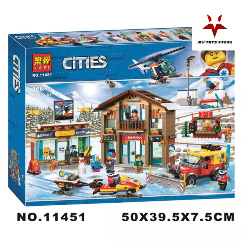 đồ chơi lego xếp hình lắp ráp cites 11451- doanh trại đội nhà thám hiểm leo núi