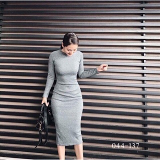 Đầm len gân ôm body siêu chuẩn