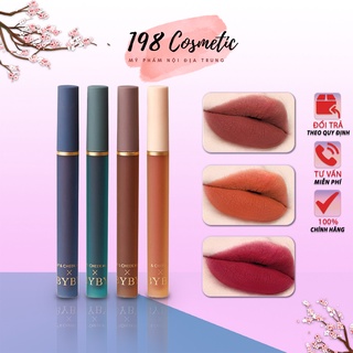 Son Kem Lì byby beauty 4 Màu Siêu Tây. Chất son lì mịn không gây thâm môi .