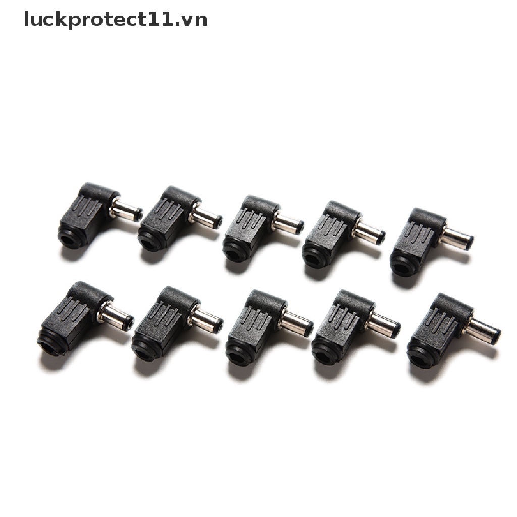 3c &amp; NEW * 10 Đầu Nối Hàn Góc Phải 2.1x5.5mm 2.1mm DC