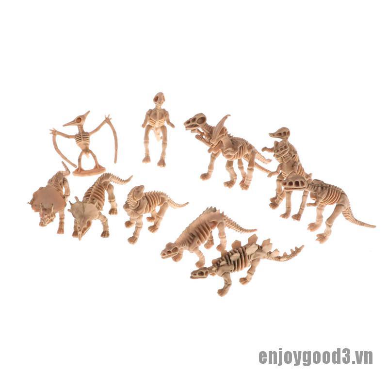 [enjoy3] 12pcs Various Plastic Dinosaurs Fossil Skeleton Dino Figures Kids Toy Gift