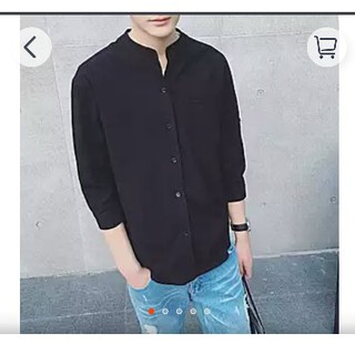 Áo Sơ mi nam cổ tàu