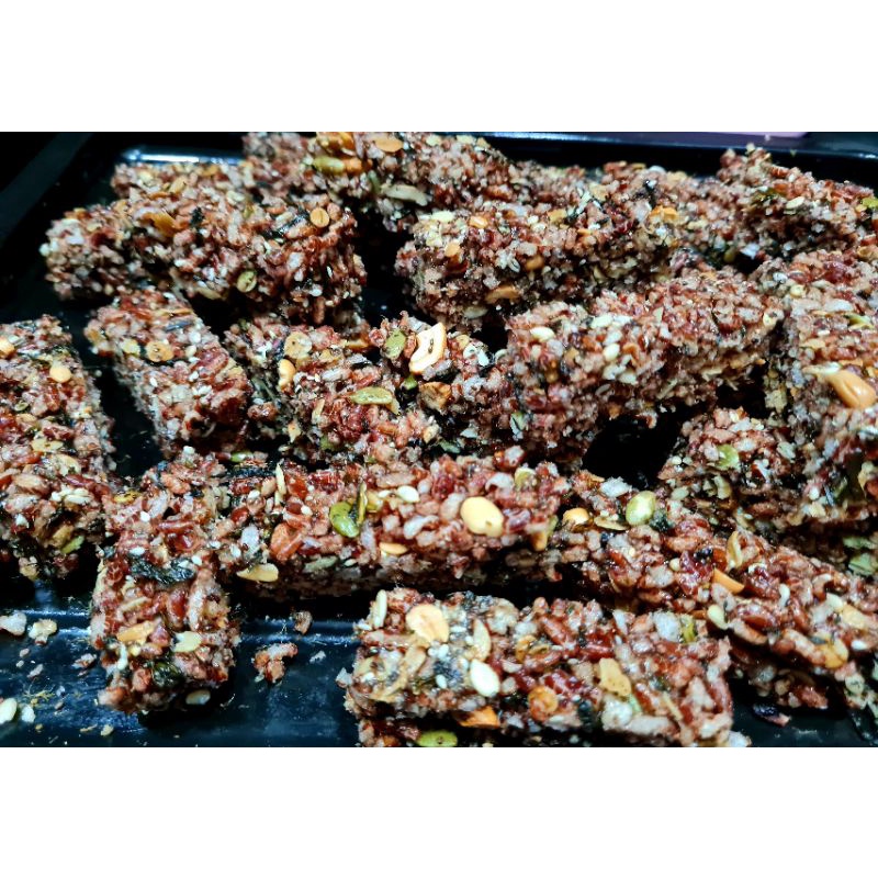 Thanh gạo lứt ngũ cốc rong biển cho người ăn chay, ăn kiêng.