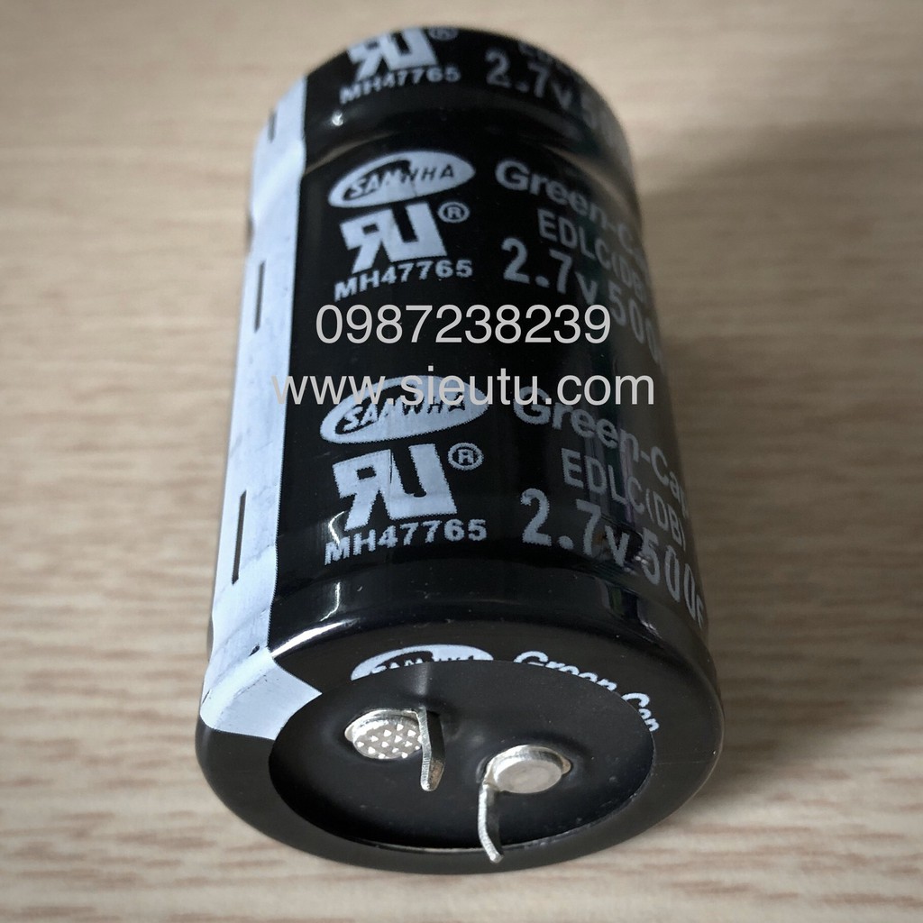 Siêu tụ điện 500F 2.7V - Super Capacitor 500F 2.7V