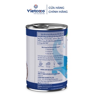 nước cốt dừa tươi Vietcoco thơm béo đặc 400ml