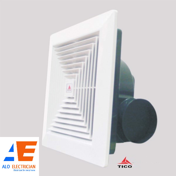Quạt hút âm trần Tico TC-30AV4, lỗ chôn 35cm - Giải pháp thông gió hiệu quả cho không gian nhỏ