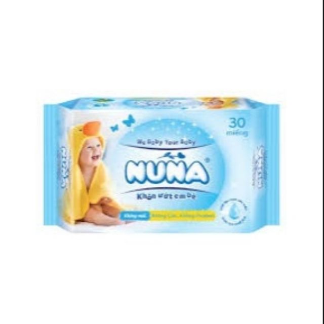 KHĂN ƯỚT NUNA 30 MIẾNG