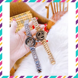 Đồng hồ LV nữ dây kim loại ko rỉ mặt xoay cao câp bền đẹp siêu hot, chống nước , bảo hành 12 tháng