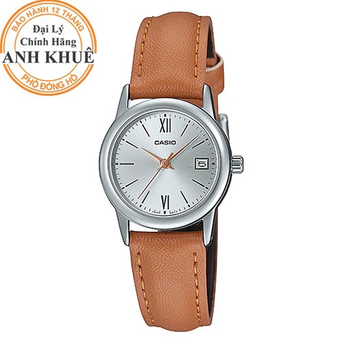 Đồng hồ nữ dây da Casio Anh Khuê LTP-V002L-7B3UDF