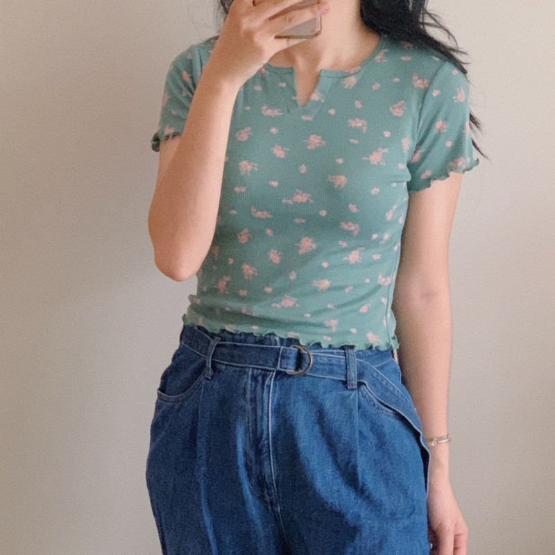 Áo thun gân hoá nhí