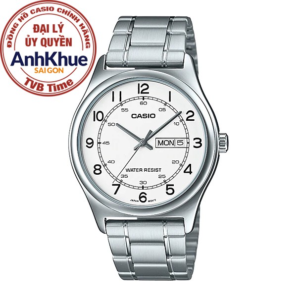 Đồng hồ nam dây kim loại Casio chính hãng Anh Khuê MTP-V006D-7B2UDF (38mm)