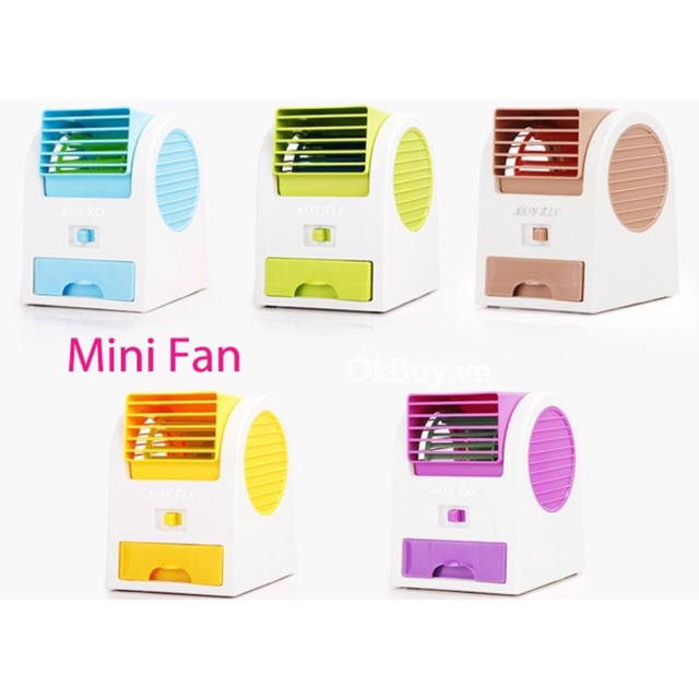 Quạt hơi nước mini dùng pin hoặc cổng USB