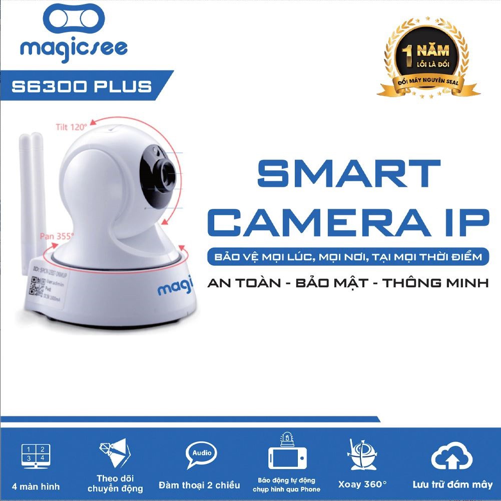 Camera giám sát Wifi Magicsee SA200 – Xoay 360 độ - Full HD1080 - Bảo hành 1 năm | BigBuy360 - bigbuy360.vn