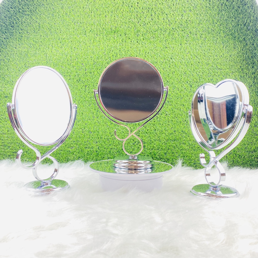 Gương để bàn, trang điểm, phụ kiện cho nữ soi làm đẹp TiTanium