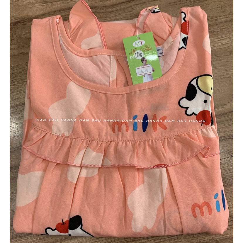 [SIZE 65-95kg] Đồ bầu mặc ở nhà BIG SIZE sát nách có lưng thun điều chỉnh, vải lụa cao cấp thoáng mát không nhăn