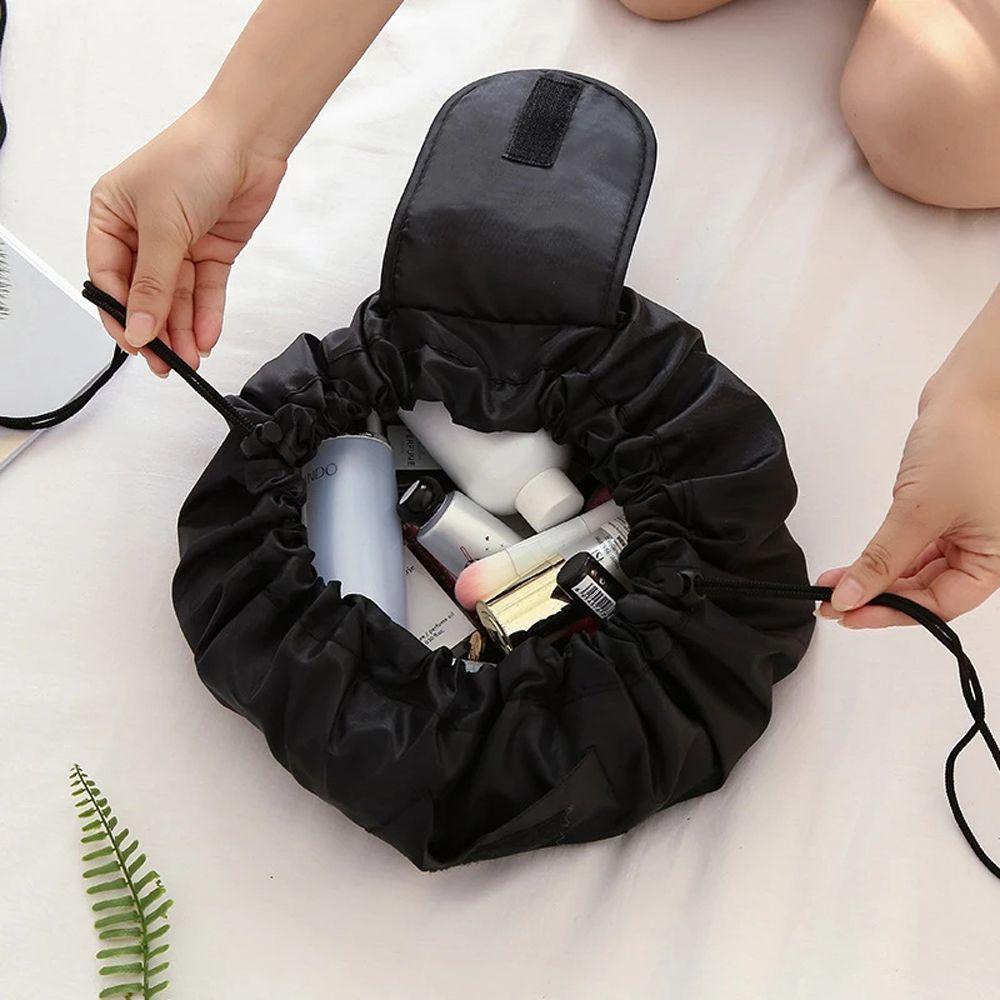 Túi Dây Rút Đựng Đồ Trang Điểm Sức Chứa Lớn Họa Tiết Hoa Dễ Thương