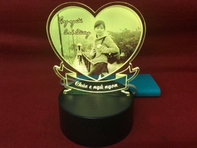 Đèn ngủ 3D, Đèn ngủ khắc theo yêu cầu, đèn ngủ trang trí,