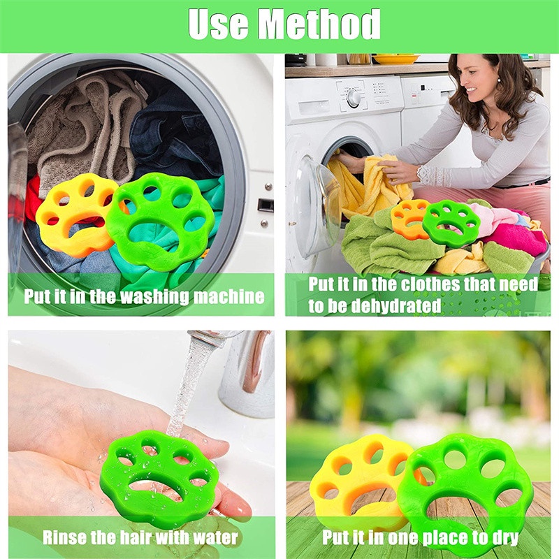 1 Miếng Silicone Loại Bỏ Lông Thú Cưng Tái Sử Dụng Được Cho Máy Giặt