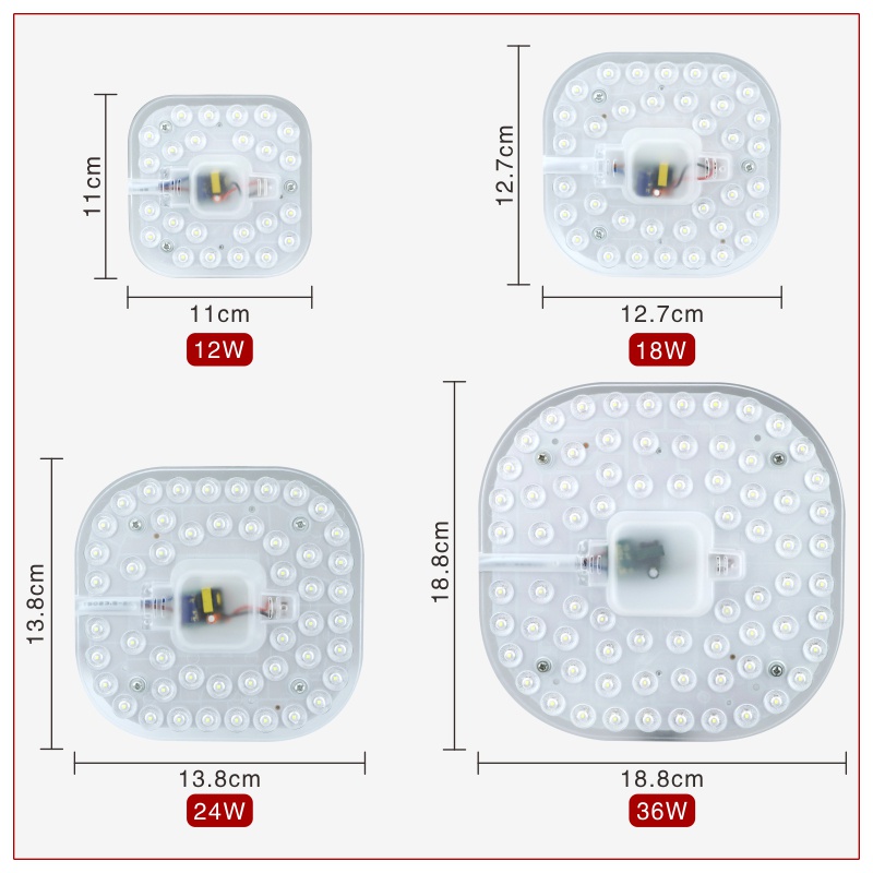 Chip Đèn LED Gắn Trần Nhà 12W 18W 24W 36W 2835SMD AC220V