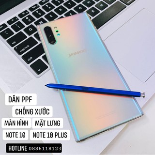 PPF chống vân tay mặt lưng Samsung Galaxy Note 10 plus