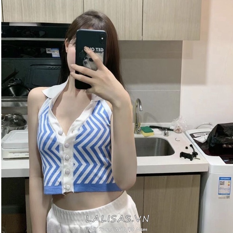 Áo Yếm Hở Lưng Cổ Chữ V Dáng Ôm Gợi Cảm Thời Trang Cho Nữ