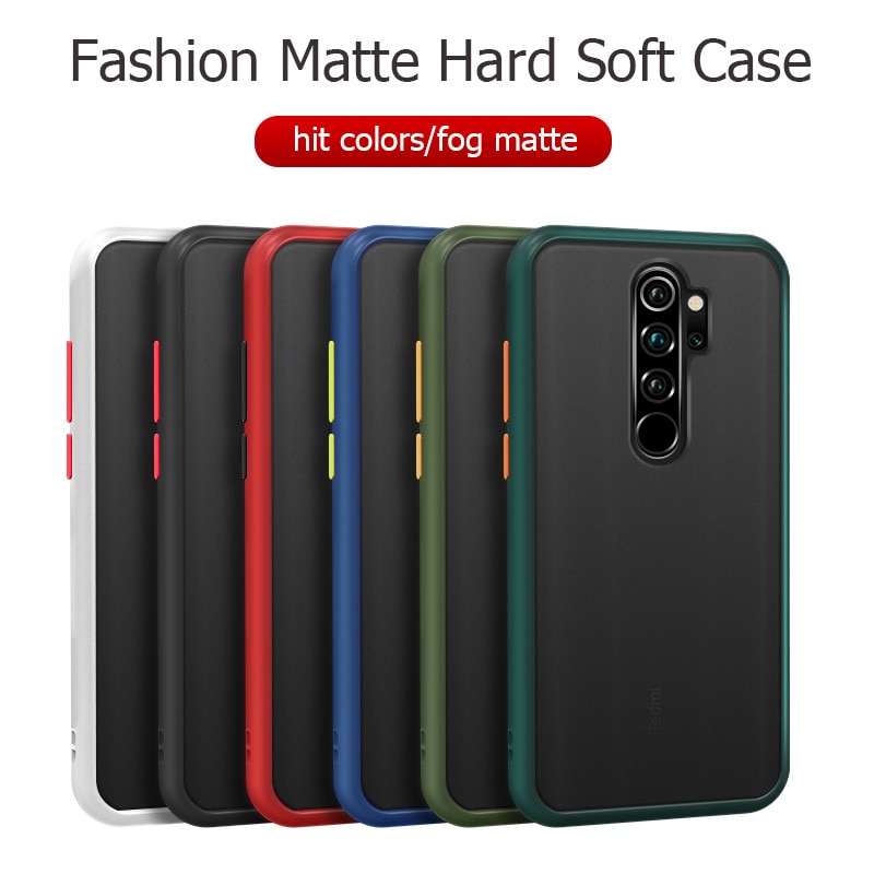 Đối Với Ốp Lưng Xiaomi Redmi 7 7A 8 8A 9 9A 9C K20 Pro Khung đơn Giản Matte Skin Feel Case Điện Thoại