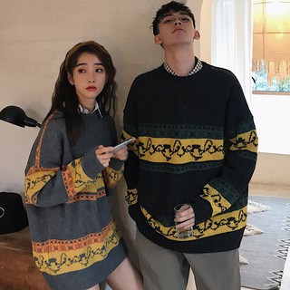 [Ảnh Thật] Áo Len Đôi Diềm Form Rộng áo len couple