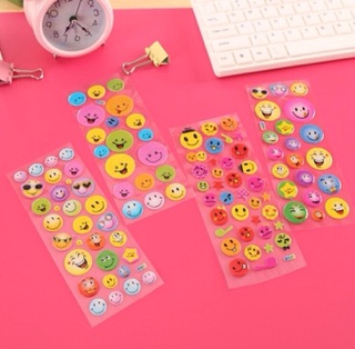 Sticker 3D mặt cười